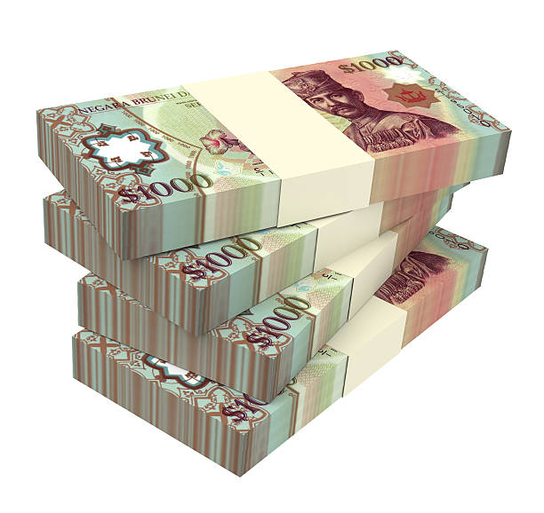 istock Brunei dollar bills isolated on white background. 508029722