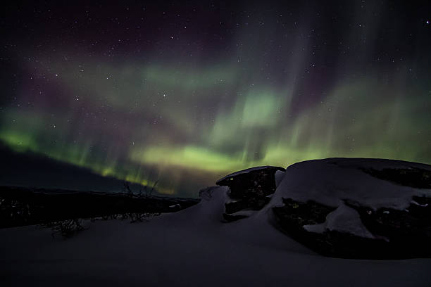 istock Northern lights (aurora borealis) in Alaska 508030020