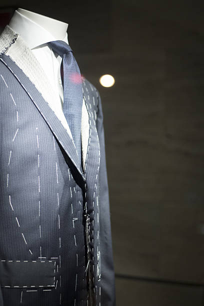 istock Store clothes dummy in suit shop 508030984
