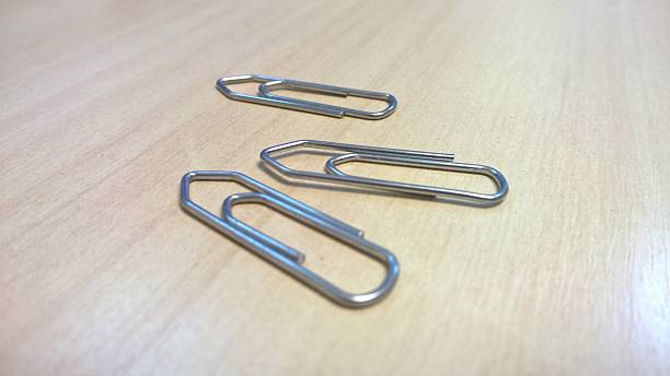 Paper clips stock photo