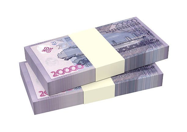 istock Kazakhstan tenge bills isolated on white background 508031776