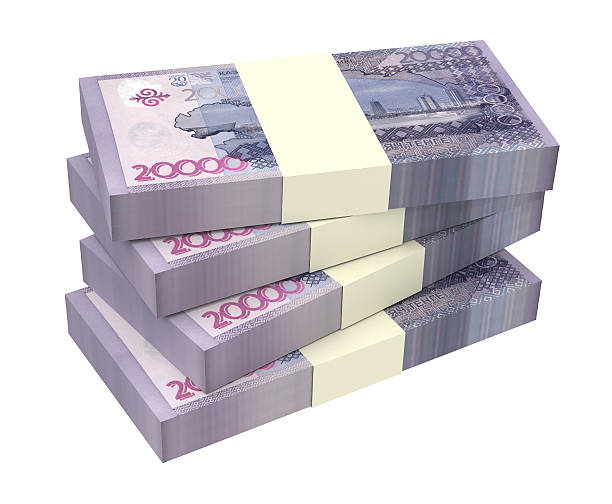 istock Kazakhstan tenge bills isolated on white background 508031882