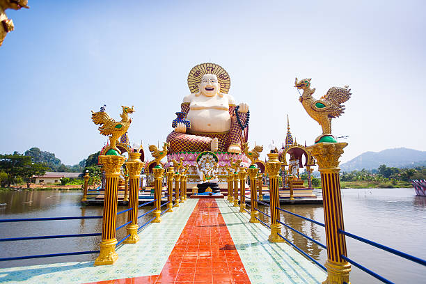 istock Smiling Buddha of wealth statue on Koh Samui, Thailand 508032704