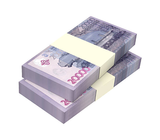 istock Kazakhstan tenge bills isolated on white background 508033252