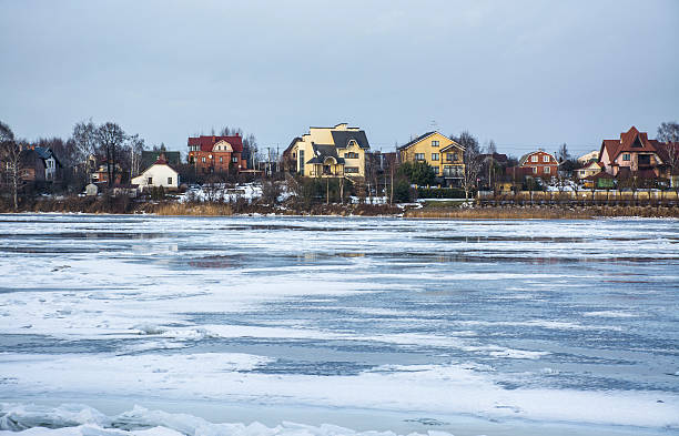 istock Houses on the river Bank. 508035080