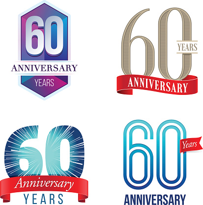 A Set of Symbols Representing a Sixtieth Anniversary/Jubilee Celebration