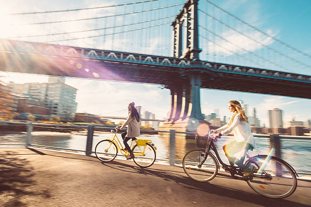 istock Sharing a Bicycle ride my friend in NYC 508038764