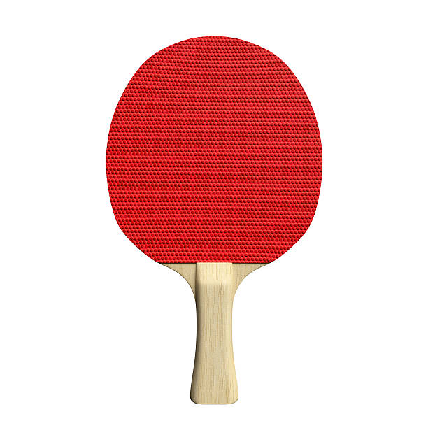 Ping Pong Paddle 3d illustration of a ping pong paddle table tennis bat stock pictures, royalty-free photos & images