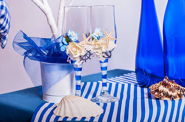 istock Decoration on the marine theme with seashells 508049921