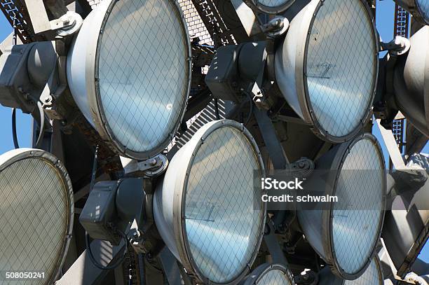 Floodlights Stock Photo - Download Image Now - Backgrounds, Carbon Dioxide, Celebration