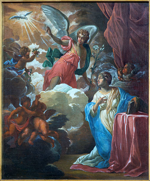 istock Bruges - The Annunciation paint in st. Jocobs church 508051631