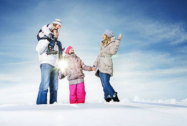istock Family having fun during winter season. 508052555
