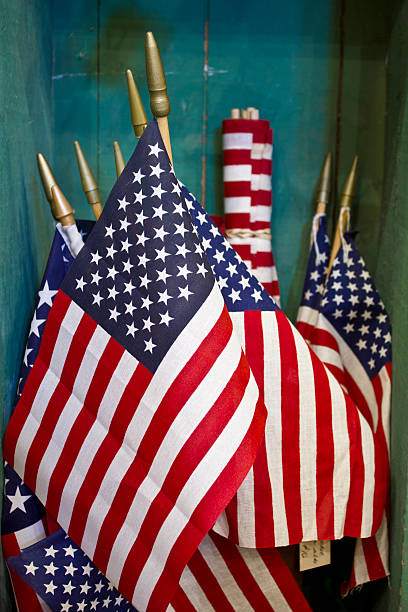 istock American Flags on Display in a Green Box II 508053488