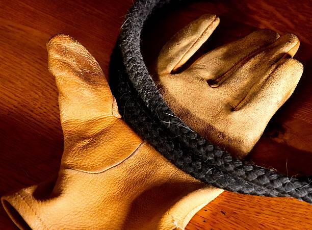 istock Cowboy leather gloves 508054350