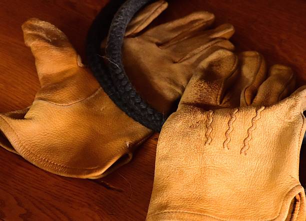 istock Cowboy leather gloves 508054712