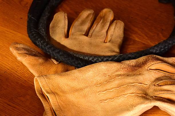 istock Cowboy leather gloves 508054784