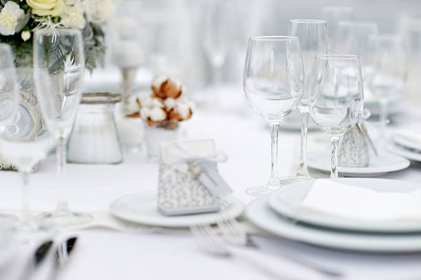 istock Table set for an event party or wedding reception 508054990