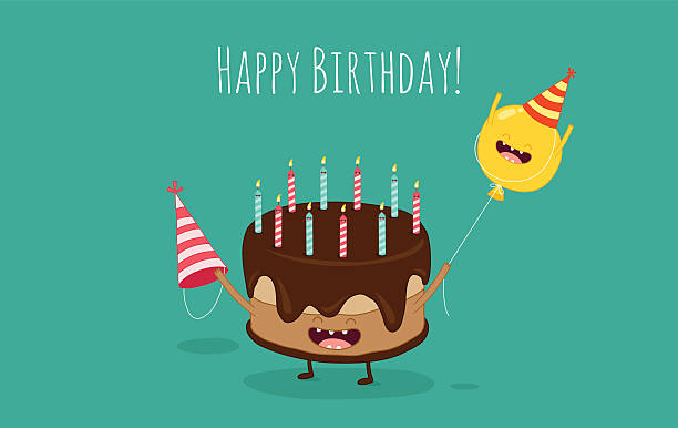 kartka urodzinowa - birthday birthday card cake cupcake stock illustrations