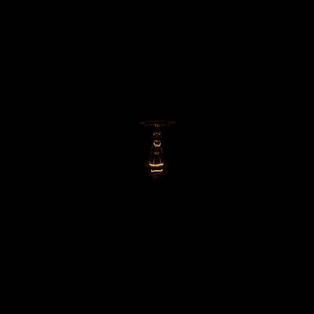 istock lamp on black  background, vintage lamp, 508055126