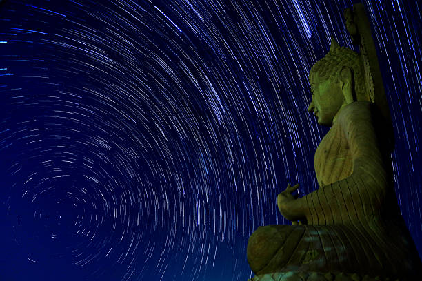 istock beautiful star trails in the night .2 508057862