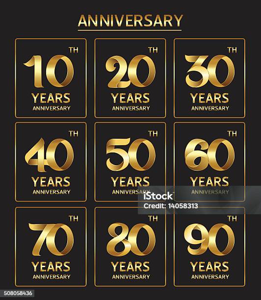 Anniversary Stock Illustration - Download Image Now - 30-34 Years, 20-24 Years, Anniversary