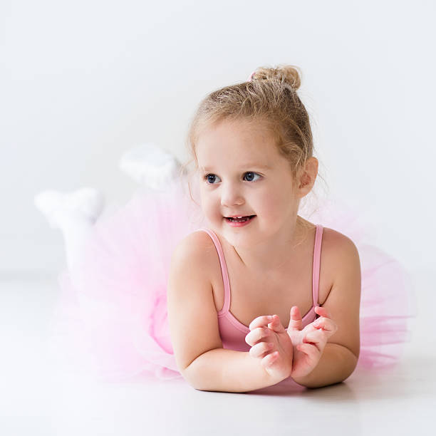 istock Little ballerina in pink tutu 508061634