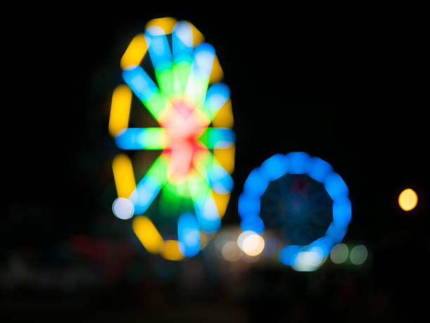 istock Bokeh swings background, blur light  at night, 508061780