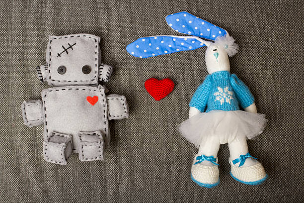 istock Robot  and Bunny. Soft Toys. 508065234