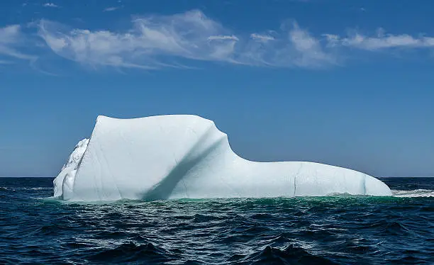 Photo of Newfoundland Smoky Clouds and Centred Iceberg