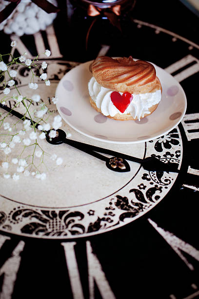 istock cake profiteroles with cream and marmalade heart 508070087