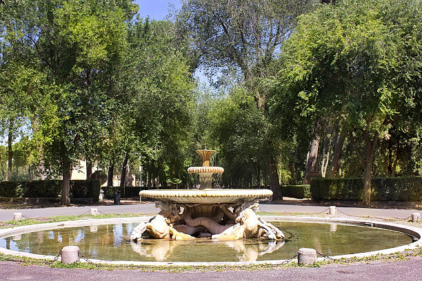 istock fountain, Villa Borghese gardens, Rome 508070115