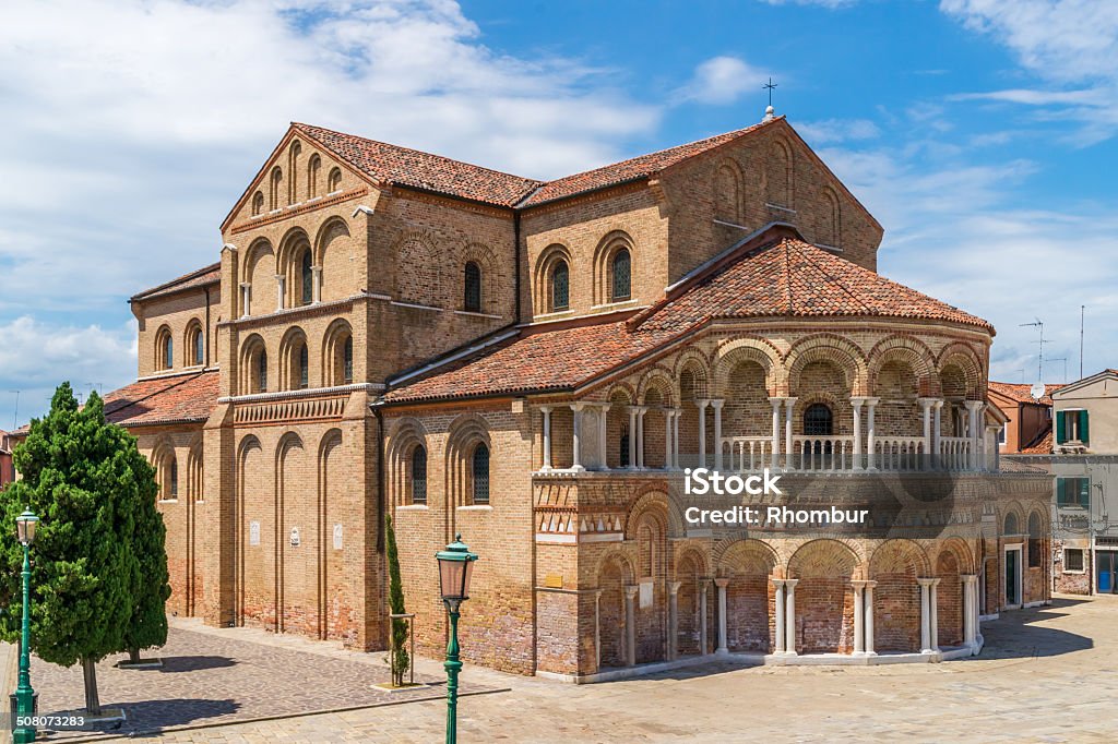 Church of  Santa Maria e San Donato The Church of Santa Maria e San Donato at Murano Island in the venetian archipelago Architecture Stock Photo