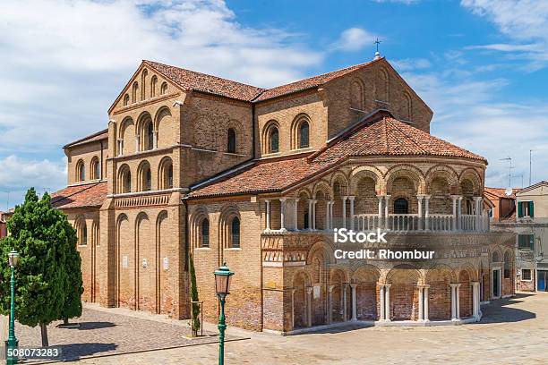 Church Of Santa Maria E San Donato Stock Photo - Download Image Now - Architecture, Basilica, Brick