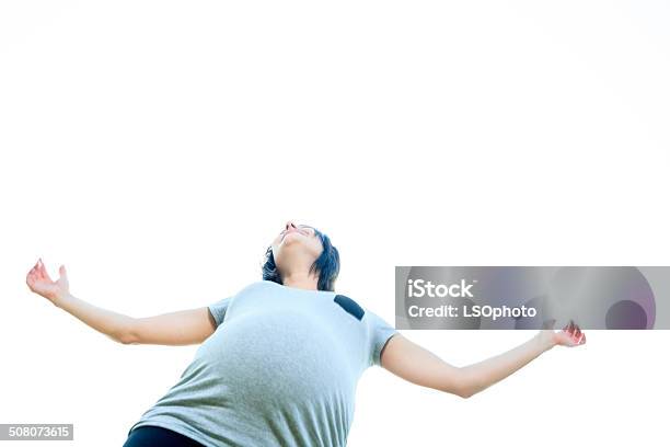 Pregnant Back Lit Stock Photo - Download Image Now - Abdomen, Adult, Adults Only