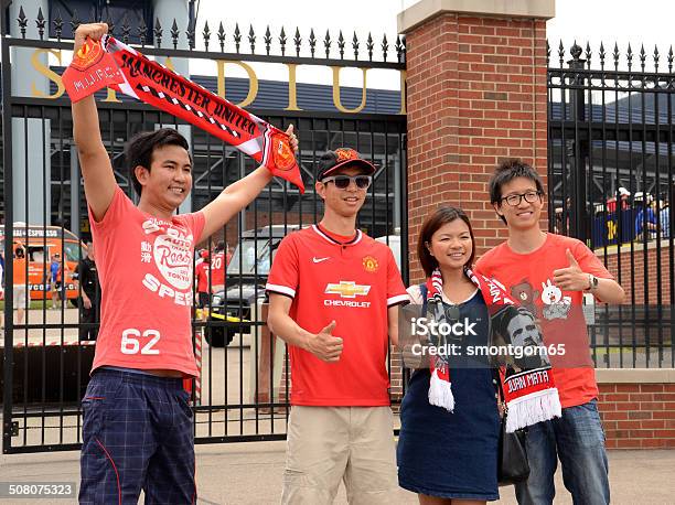 Fans Manchester United Di Stadion Foto Stok - Unduh Gambar Sekarang - Manchester United F.C., Football - Sport, Bersatu - Kebersamaan