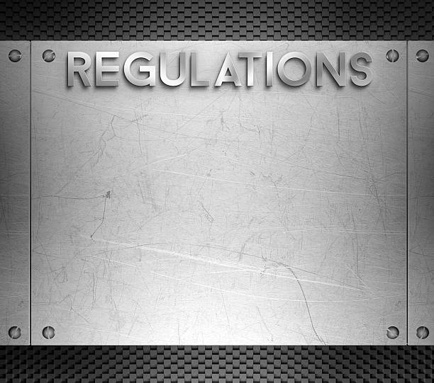 istock Regulations concept on steel plate 508076135