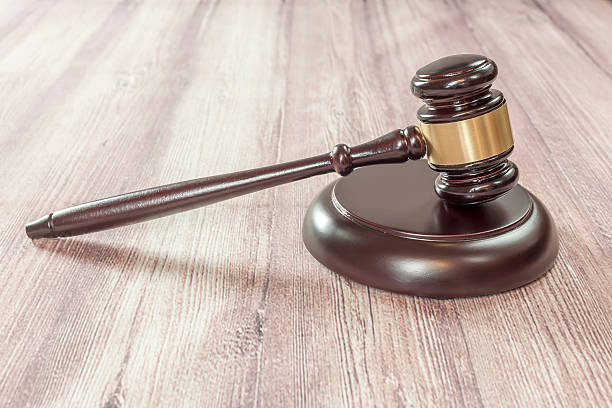 istock judge gavel on the brown wooden table 508090130