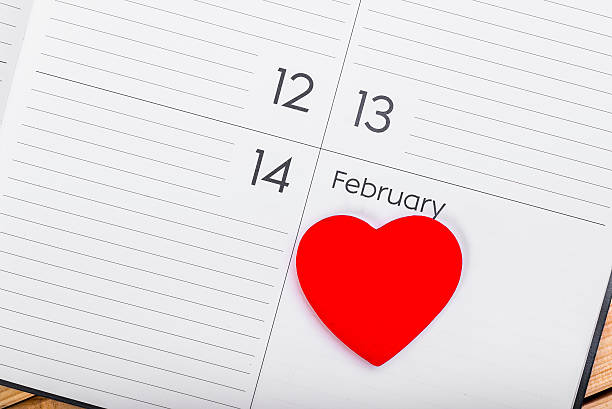 istock Valentines Day Theme. Heart On Calendar. 508090584