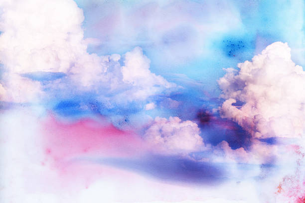 istock Watercolor illustration of cloud. 508090588