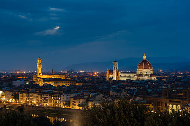 istock Night panorama of Florence. View ot top 508090990