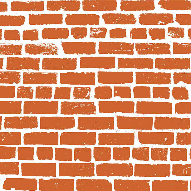 stockillustraties, clipart, cartoons en iconen met simple vector background of old brickwork design - baksteen