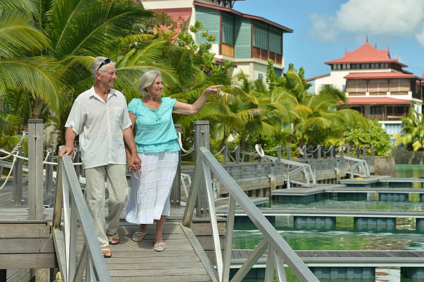 istock senior couple on the pier 508094442