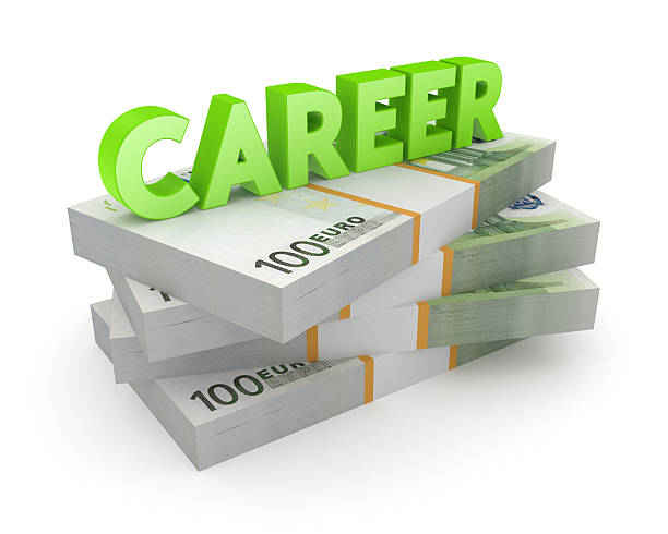 istock Word CAREER on a stack of euro. 508094951