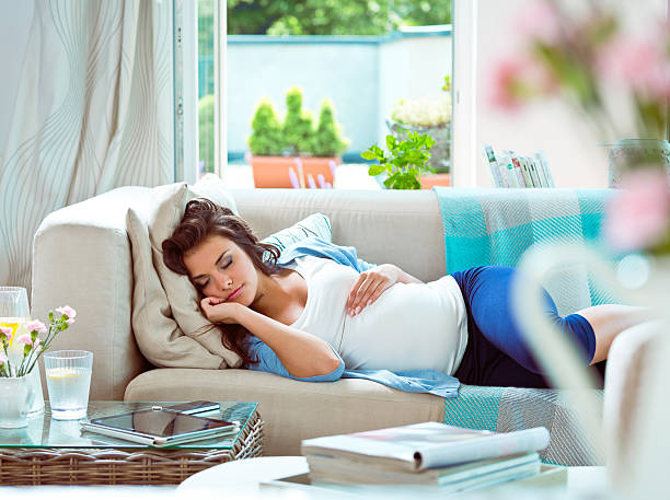 istock Pregnant woman resting 508096679