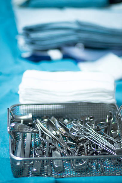 istock Hospital surgery operating room equipment 508096684