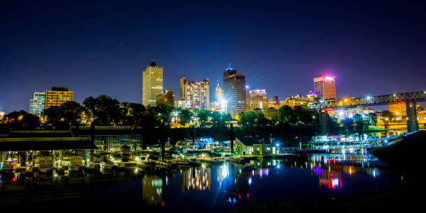 z widokiem na panoramę miasta - memphis tennessee obrazy zdjęcia i obrazy z banku zdjęć