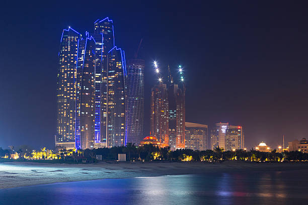 istock Panorama of Abu Dhabi at night 508097411