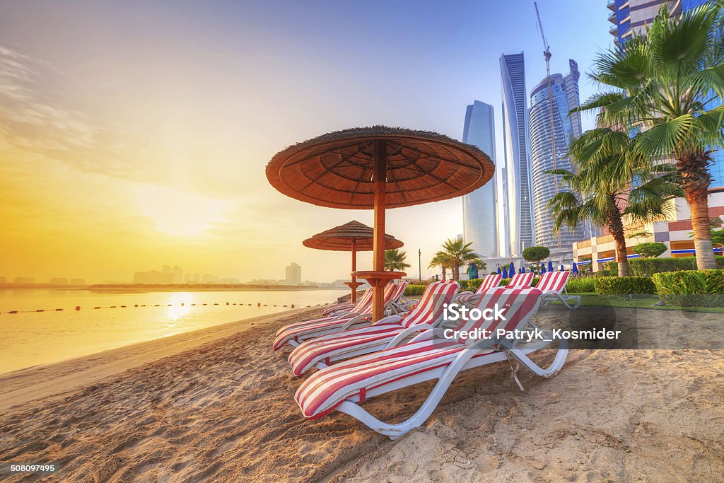 Sunrise on the beach at Perian Gulf Sunrise on the beach at Perian Gulf in Abu Dhabi Abu Dhabi Stock Photo