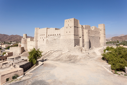 Historic Bahla Fort located at Djebel Akhdar highlands in the Sultanate of Oman, Middle East