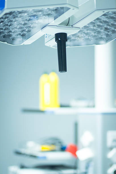 istock Hospital surgery operating room light 508098860